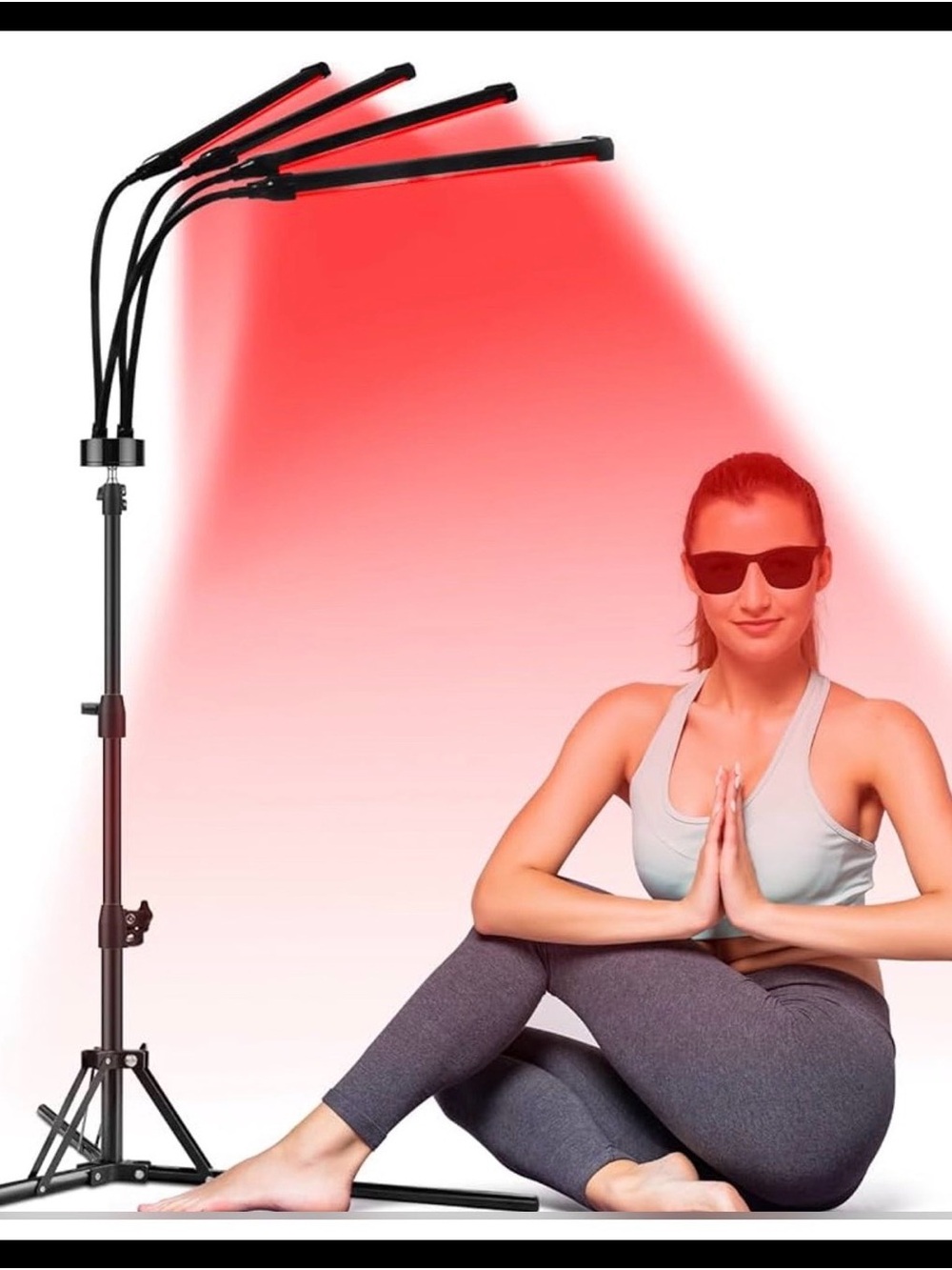 Red light LED Therapy Panels with Adjustable Stand Portable for face and body